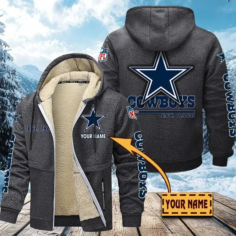 Dallas Cowboys | Zip Up Fur Coat PBW4DHD