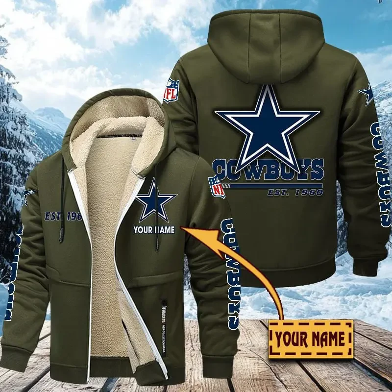 Dallas Cowboys | Zip Up Fur Coat PBW4DHD