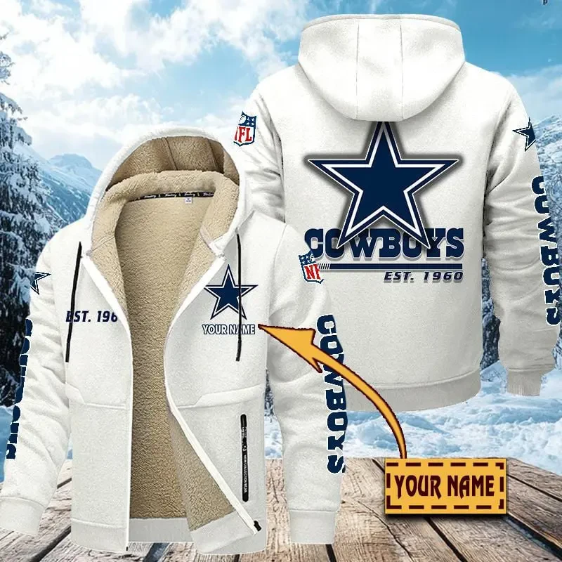 Dallas Cowboys | Zip Up Fur Coat PBW4DHD