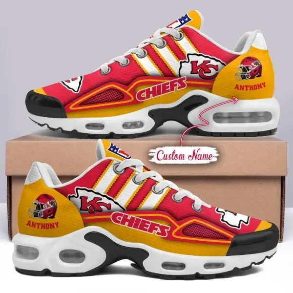 Kansas City Chiefs Personalized Plus T-N Youth Sneakers PBLGZV4