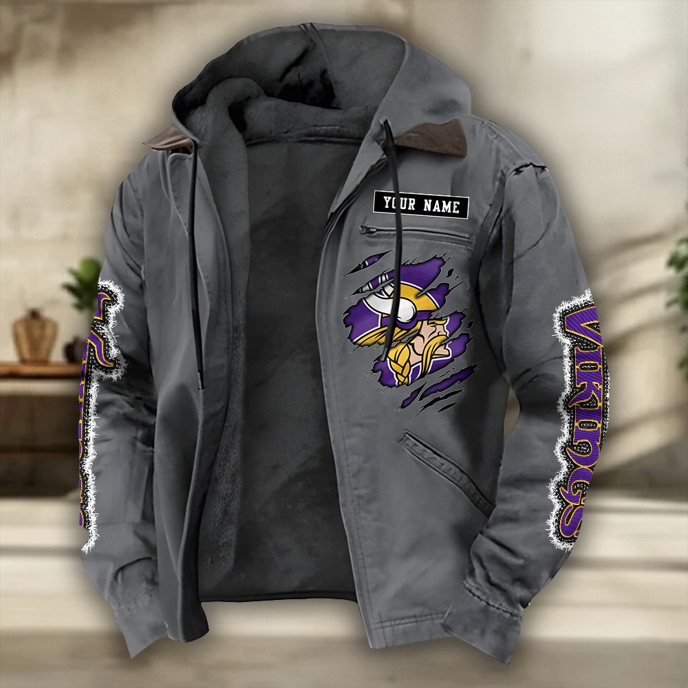 Minnesota Vikings Heavyweight Hooded Jacket PBGNG7L