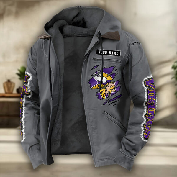 Minnesota Vikings Heavyweight Hooded Jacket PBGNG7L