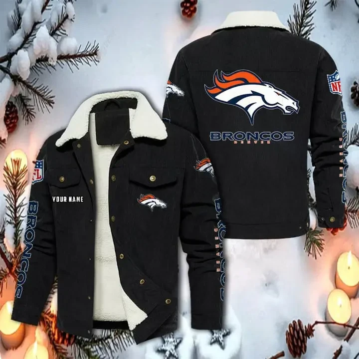 Denver Broncos Corduroy Fleece Jacket SPTCRFJK010