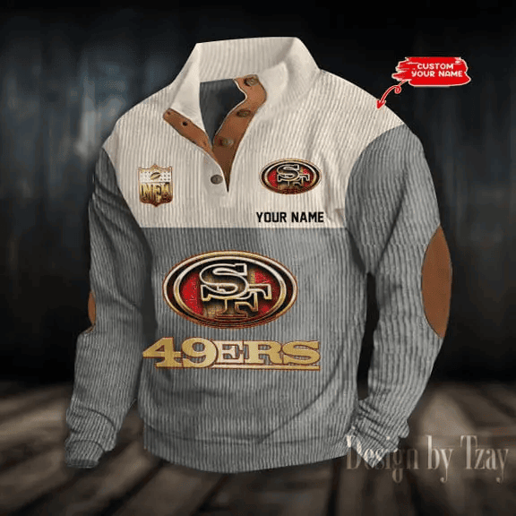 San Francisco 49ers Sports Print Sweatshirt PBC9NHZ