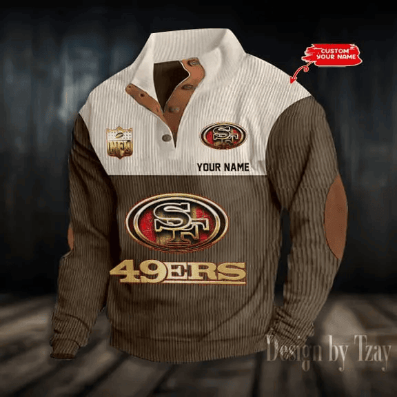 San Francisco 49ers Sports Print Sweatshirt PBC9NHZ