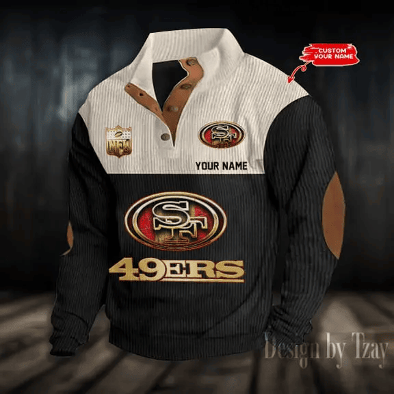 San Francisco 49ers Sports Print Sweatshirt PBC9NHZ