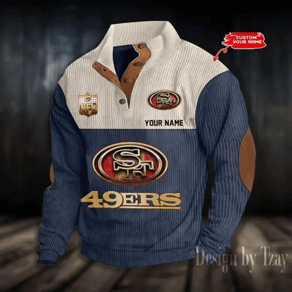 San Francisco 49ers Sports Print Sweatshirt PBC9NHZ
