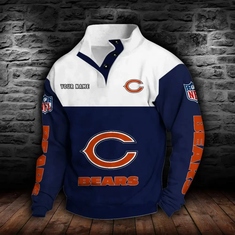 Chicago Bears NFL Sports Sweatshirt Colorful PBX8LR3