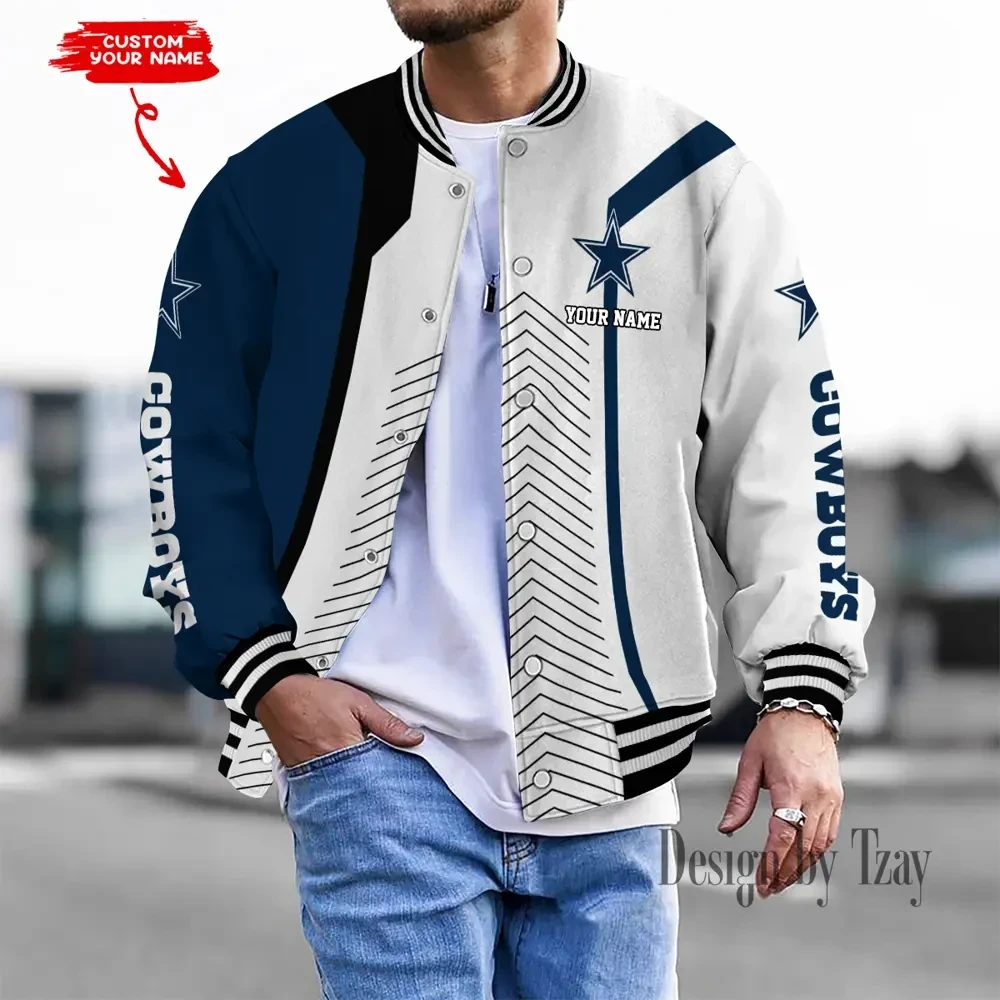 Dallas Cowboys Personalized New Button Jacket Gifts For Fan SPTBBJACKET693