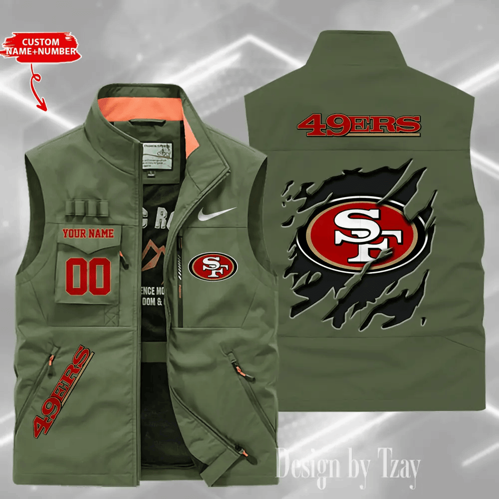 San Francisco 49ers Sleeveless Jacket Multicolor S9SLJK093