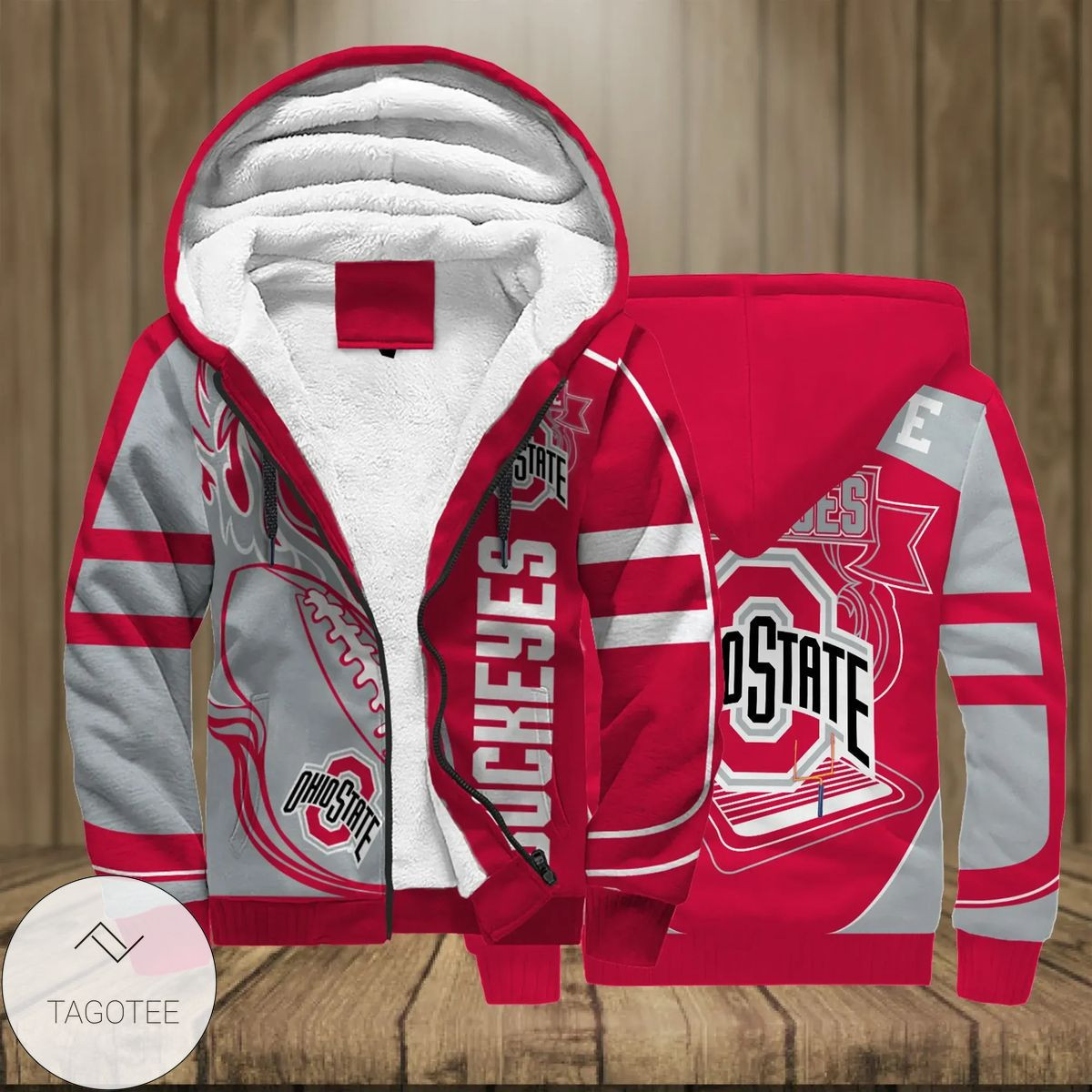 Ohio State Buckeyes Fleece Zip Hoodie FZH34