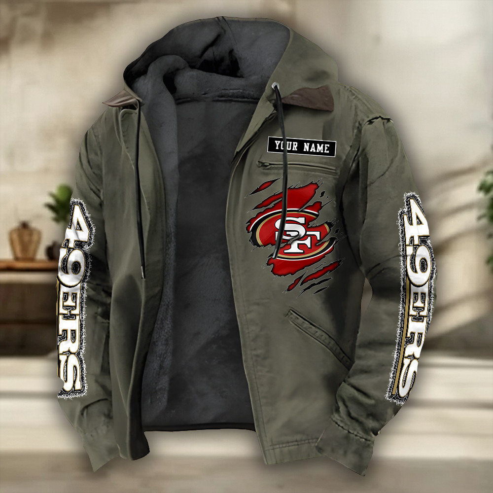 San Francisco 49ers Heavyweight Hooded Jacket SPTPJH285