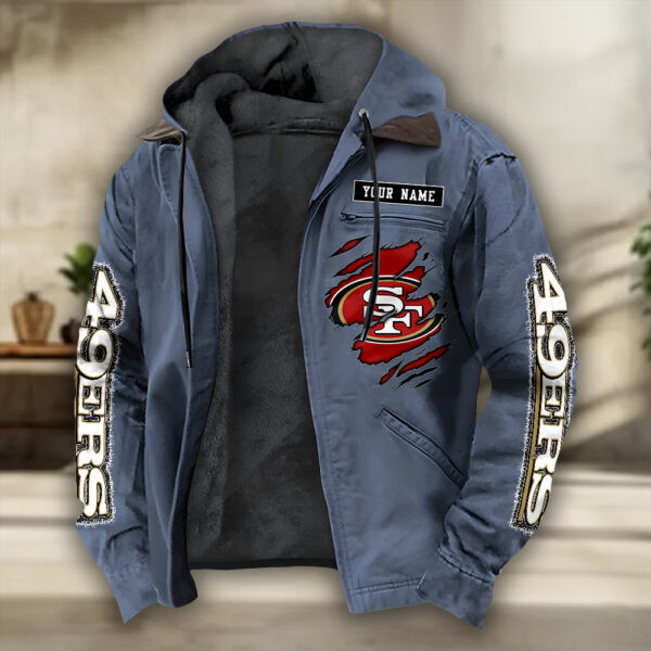 San Francisco 49ers Heavyweight Hooded Jacket PB6TSX8
