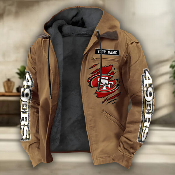 San Francisco 49ers Heavyweight Hooded Jacket PB6TSX8