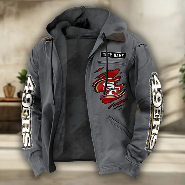 San Francisco 49ers Heavyweight Hooded Jacket PB6TSX8