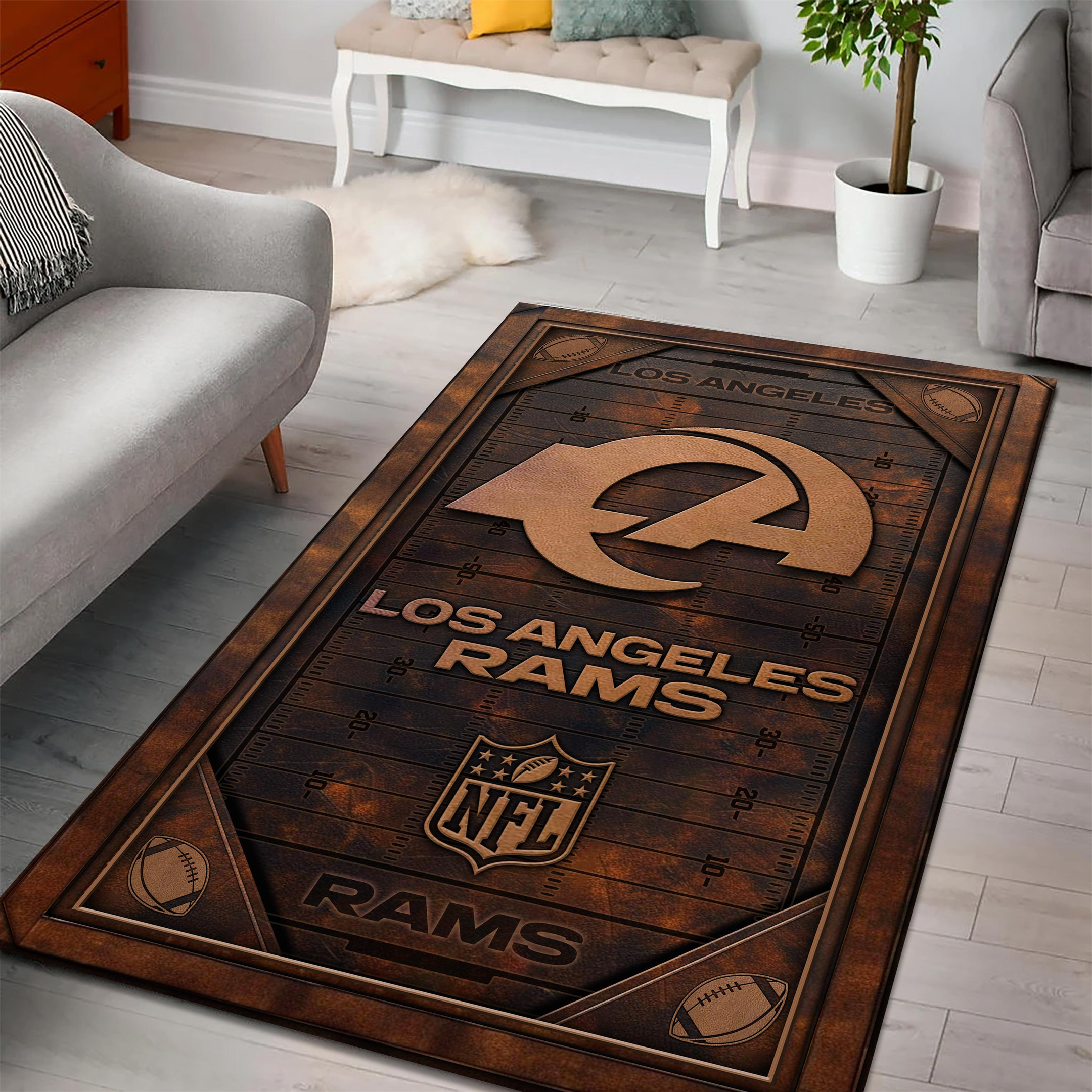 Los Angeles Rams Area Rug PBYGY5P