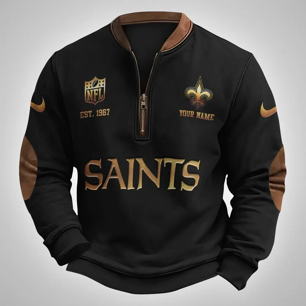 New Orleans Saints Classic Half Zip Pullover SPTCHZP023