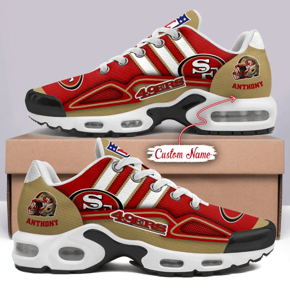 San Francisco 49ers Personalized Plus T-N Youth Sneakers BGTN463