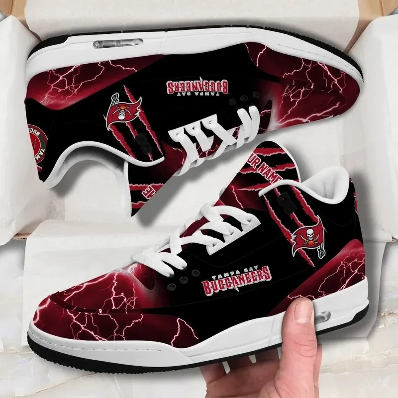 Tampa Bay Buccaneers Basic Leather JD03 Shoes Men and Women AZBT45BH