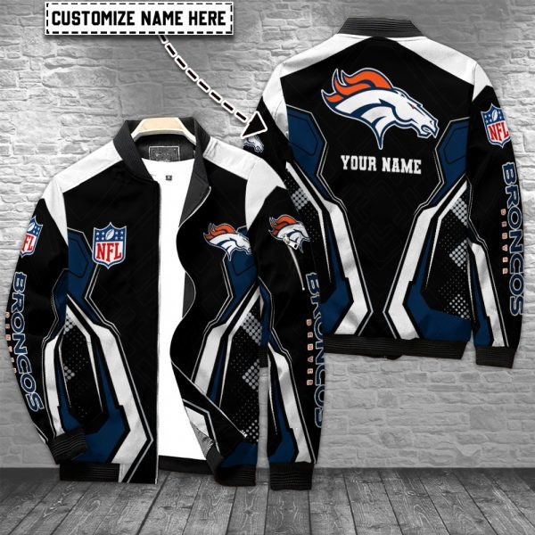 Denver Broncos Personalized Bomber Jacket PB8G5R5