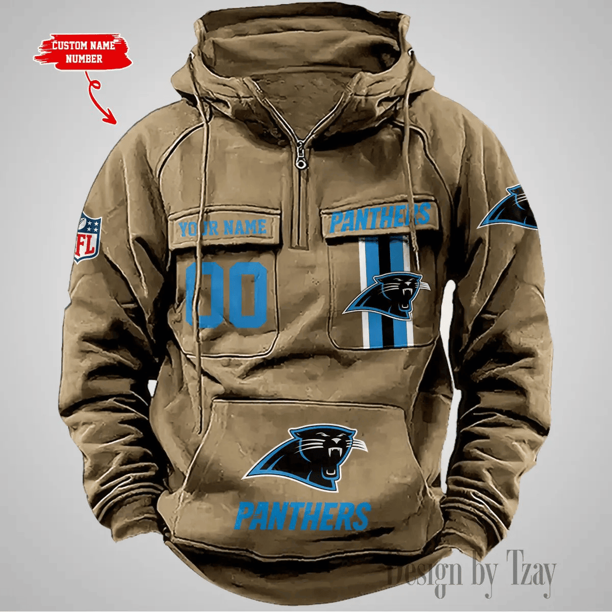 Carolina Panthers Vintage Men Hoodie DV2 PB64C8B