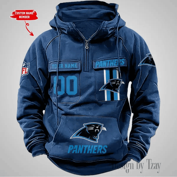 Carolina Panthers Vintage Men Hoodie DV2 PB64C8B
