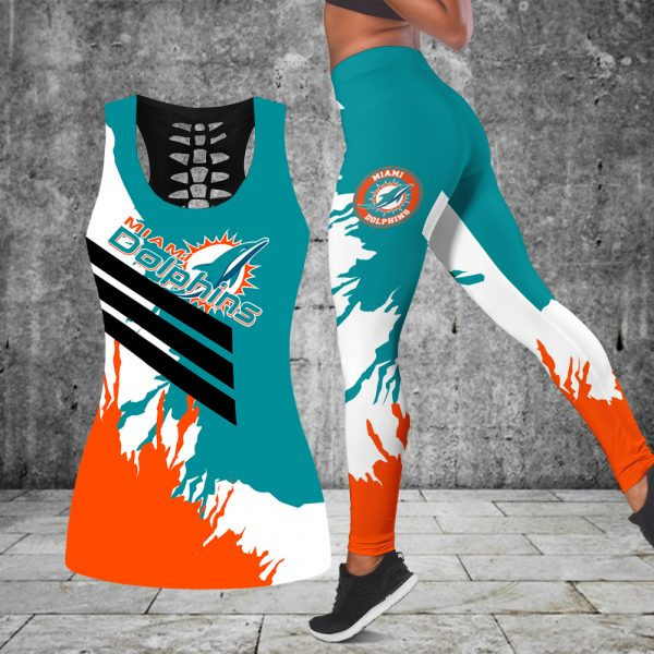 Miami Dolphins Combo Tank Top And Leggings PBDY52S