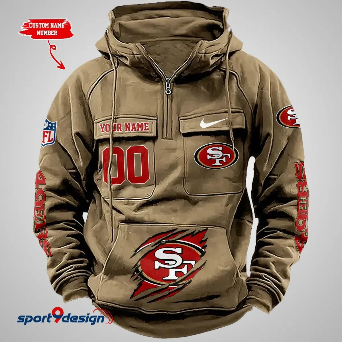San Francisco 49ers Vintage Men Hoodie PBWI4DL