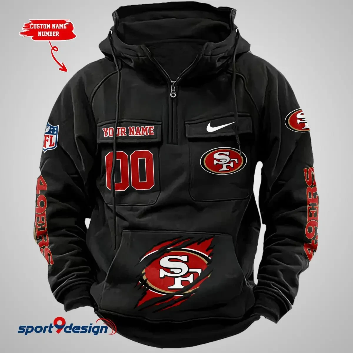 San Francisco 49ers Vintage Men Hoodie PBWI4DL