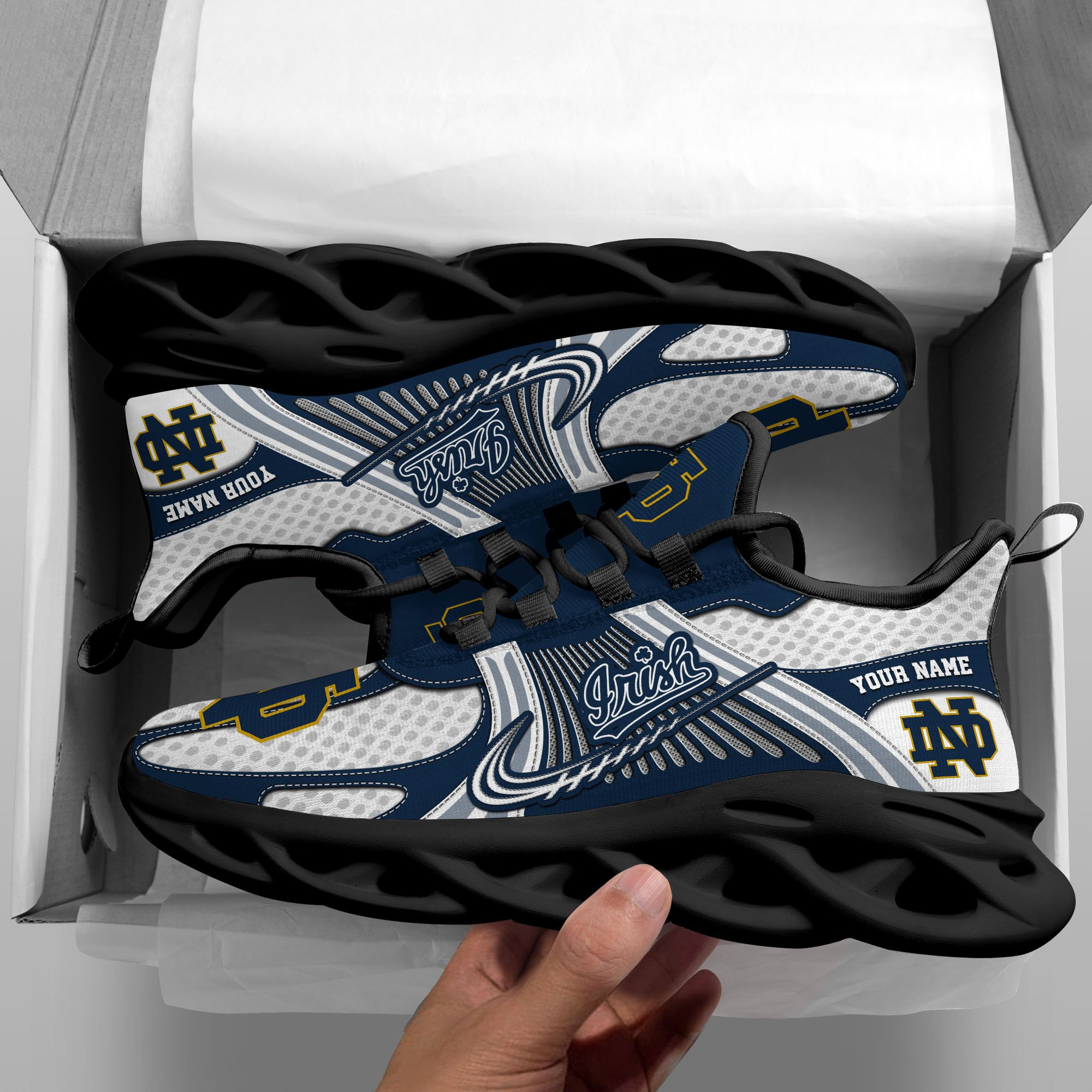 Notre Dame Personalized MAX SOUL SHOES PB6CHF5