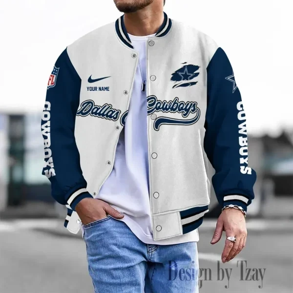 Dallas Cowboys Unisex Exclusive Styles Varsity Jacket PBJYR6Y