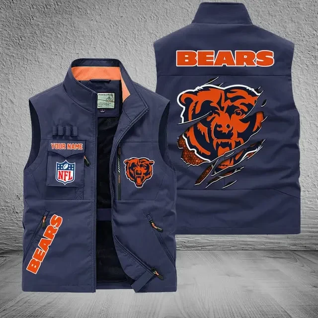 Chicago Bears Sleeveless Jacket Multicolor PBRJ3KP