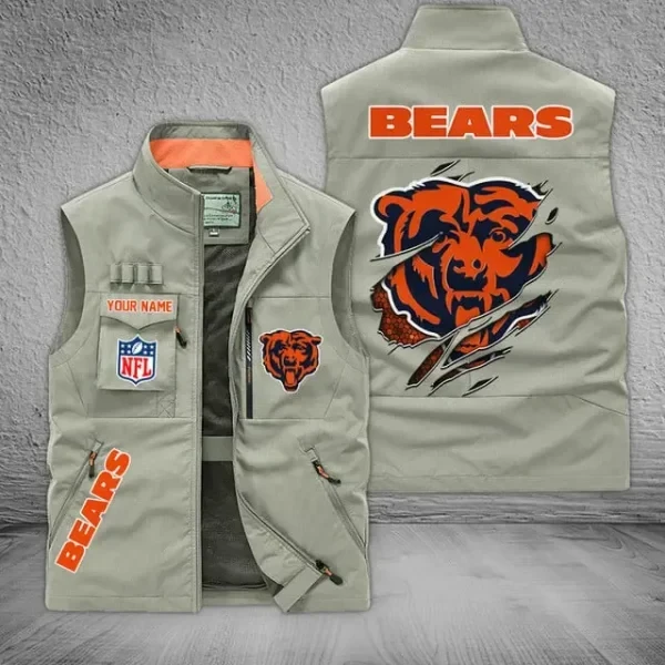 Chicago Bears Sleeveless Jacket Multicolor PBRJ3KP