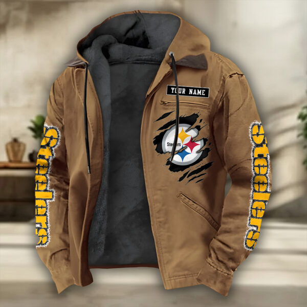 Pittsburgh Steelers Heavyweight Hooded Jacket PBIO2XA