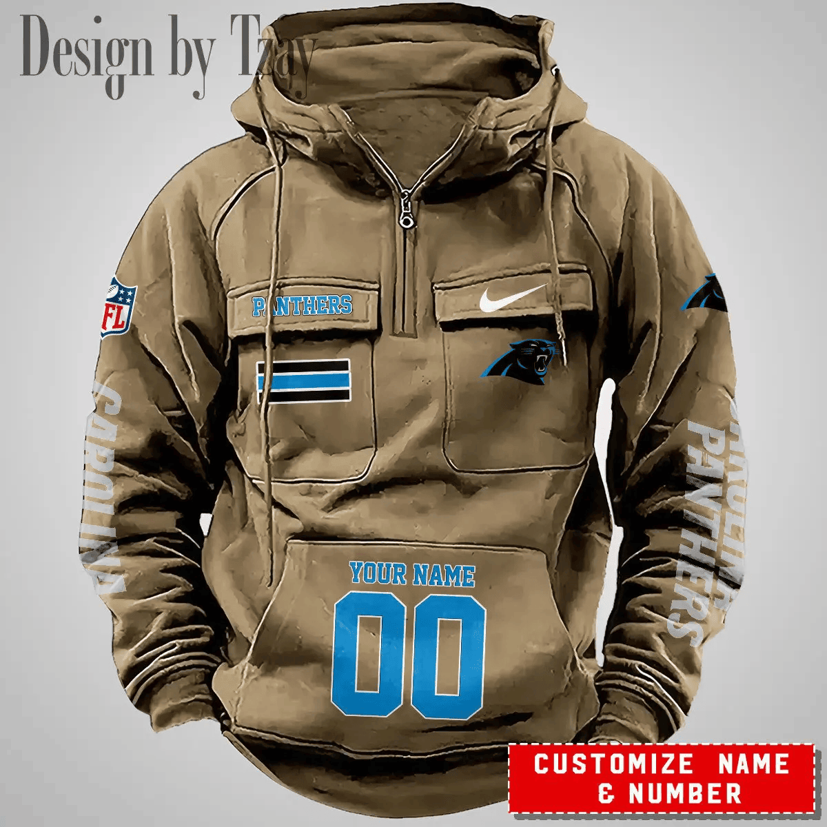 Carolina Panthers Vintage Men Hoodie DV2 PBJ6Y71