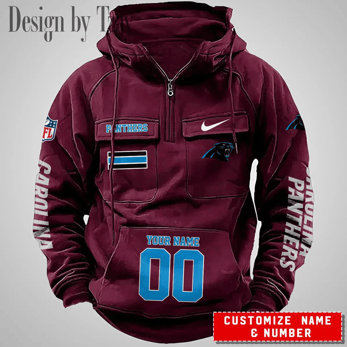 Carolina Panthers Vintage Men Hoodie DV2 PBJ6Y71