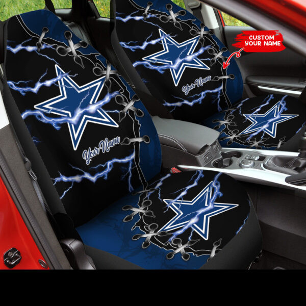 Dallas Cowboys Personalized Car Seat Covers PBAZUW1