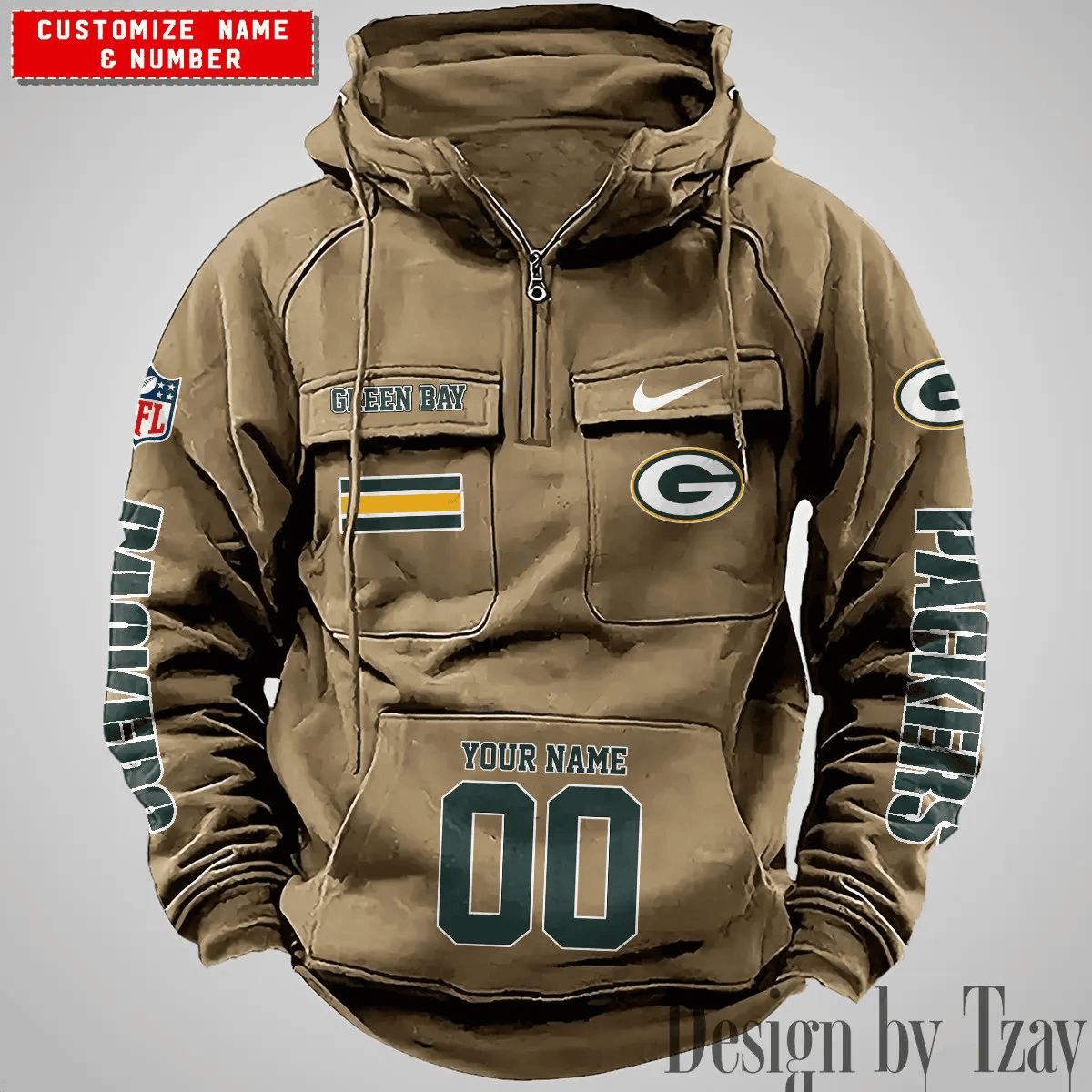 Green Bay Packers Vintage Men Hoodie DV2 PBQ0MTZ