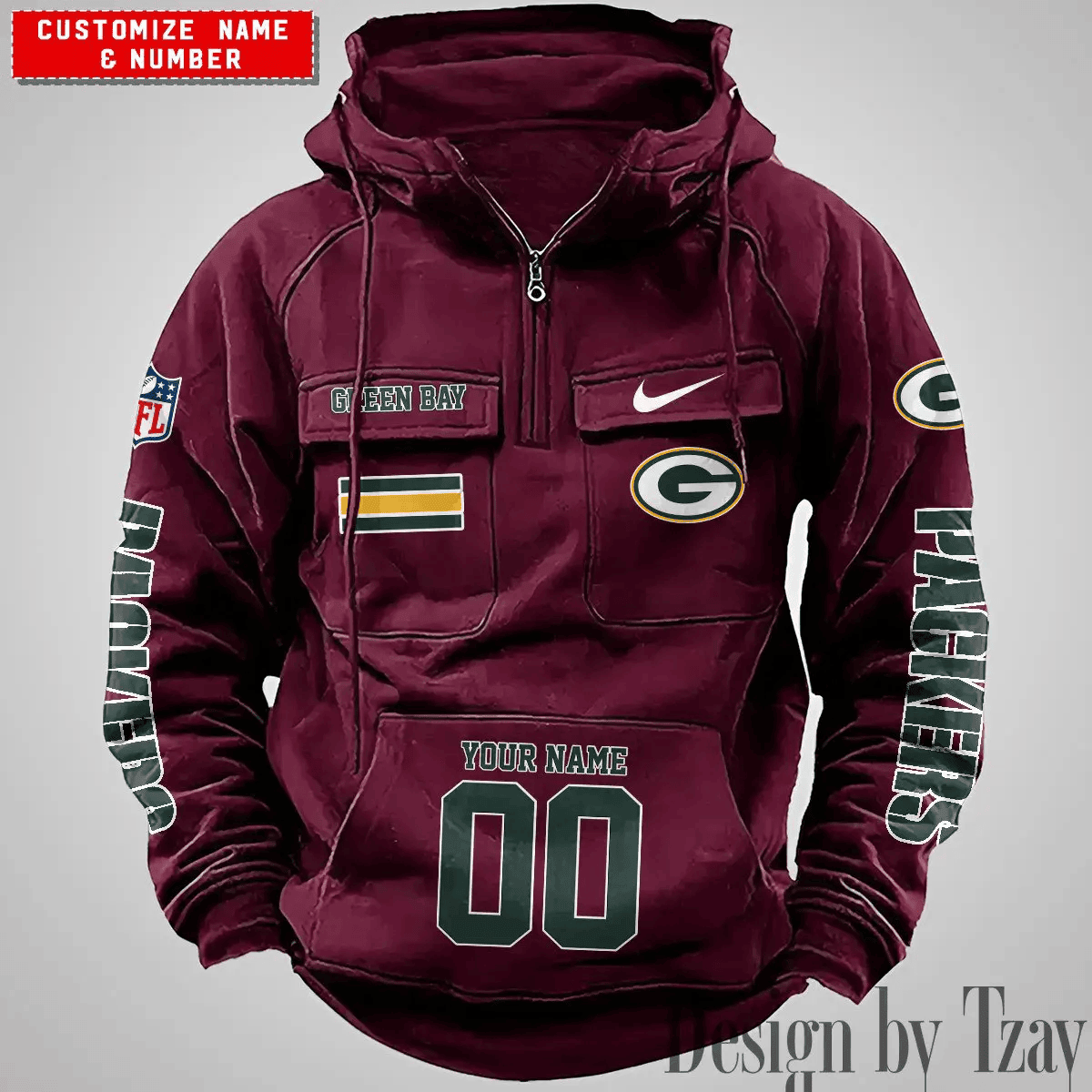 Green Bay Packers Vintage Men Hoodie DV2 PBQ0MTZ