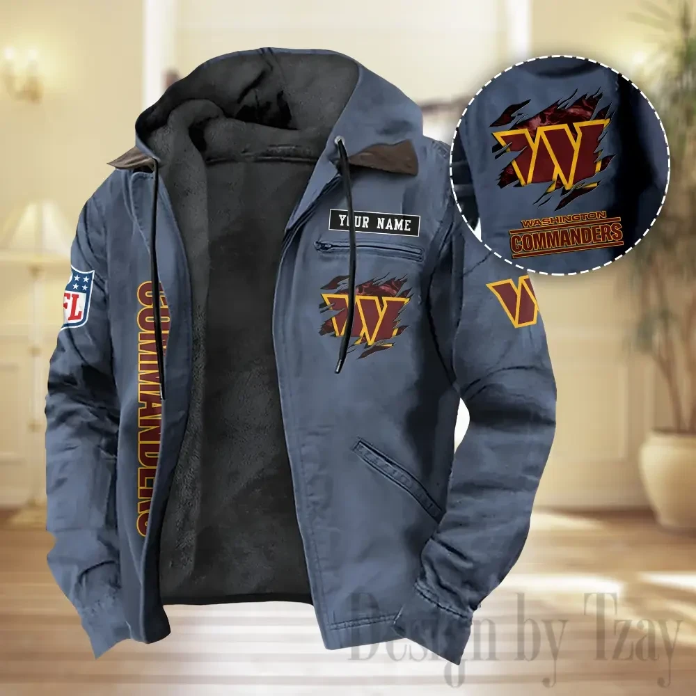 Washington Commanders Men Classic Badge Fleece-Lined Jacket PBGWZ9H