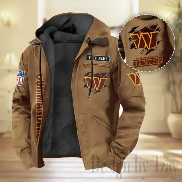 Washington Commanders Men Classic Badge Fleece-Lined Jacket PBGWZ9H