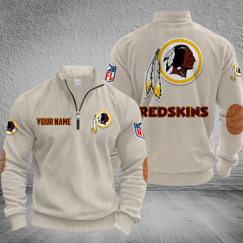 Washington Redskin DMSH0301 Stand Collar Half-zip Sweatshirt Multicolor