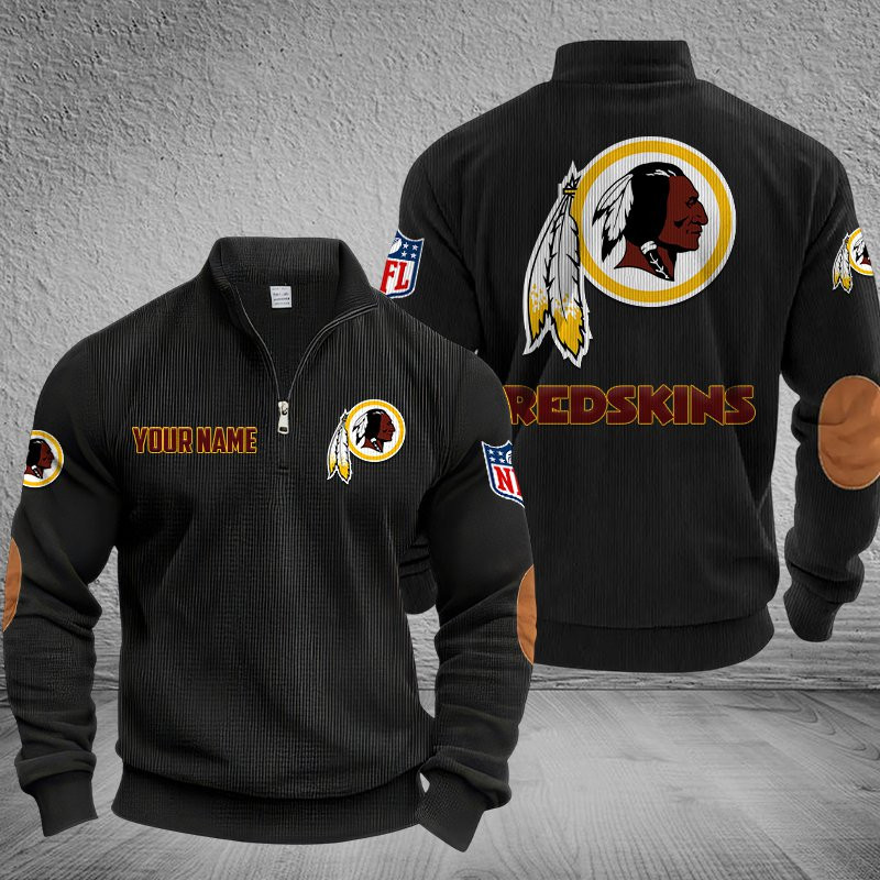 Washington Redskin Stand Collar Half-zip Sweatshirt Multicolor PBXX1OY