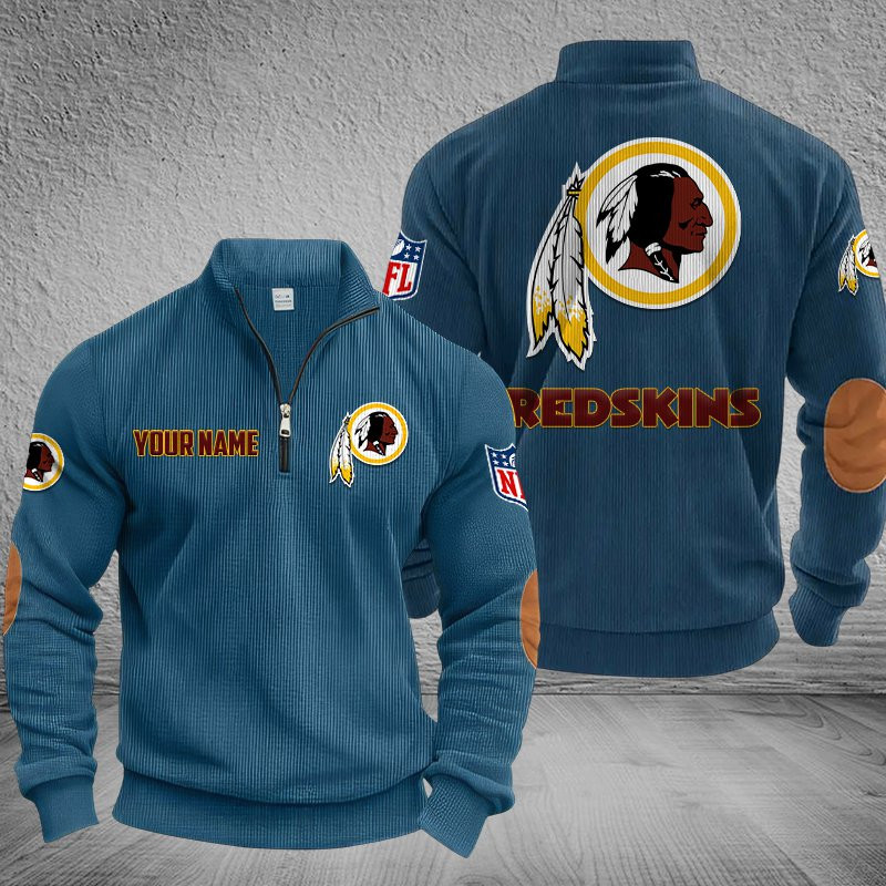 Washington Redskin Stand Collar Half-zip Sweatshirt Multicolor PBXX1OY