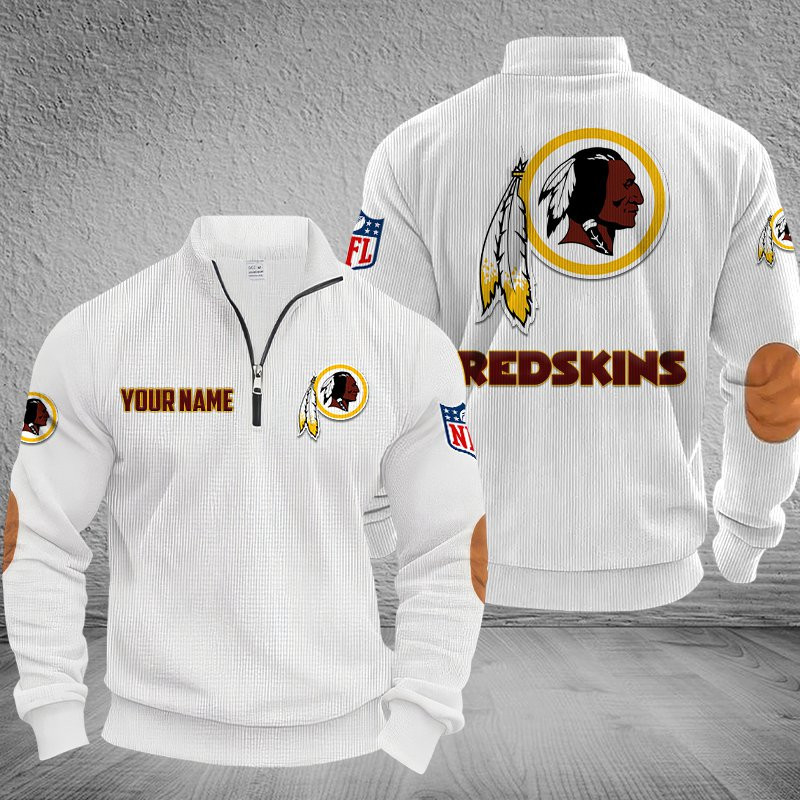 Washington Redskin Stand Collar Half-zip Sweatshirt Multicolor PBXX1OY