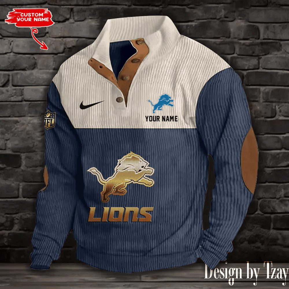 Detroit Lions S9DBSCH878 Sports Print Sweatshirt