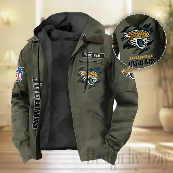 Jacksonville Jaguars Men Classic Badge Fleece-Lined Jacket PB7TPRR