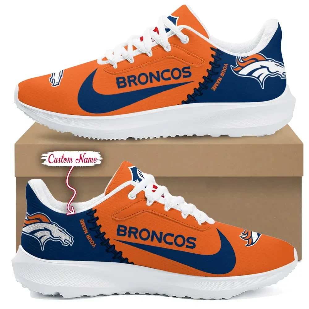 Denver Broncos Running Sport Sneakers Gifts For Fans ANZSRSPORTS042