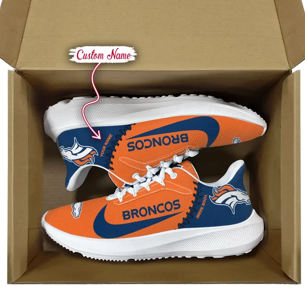 Denver Broncos Running Sport Sneakers Gifts For Fans PBCD9Y7