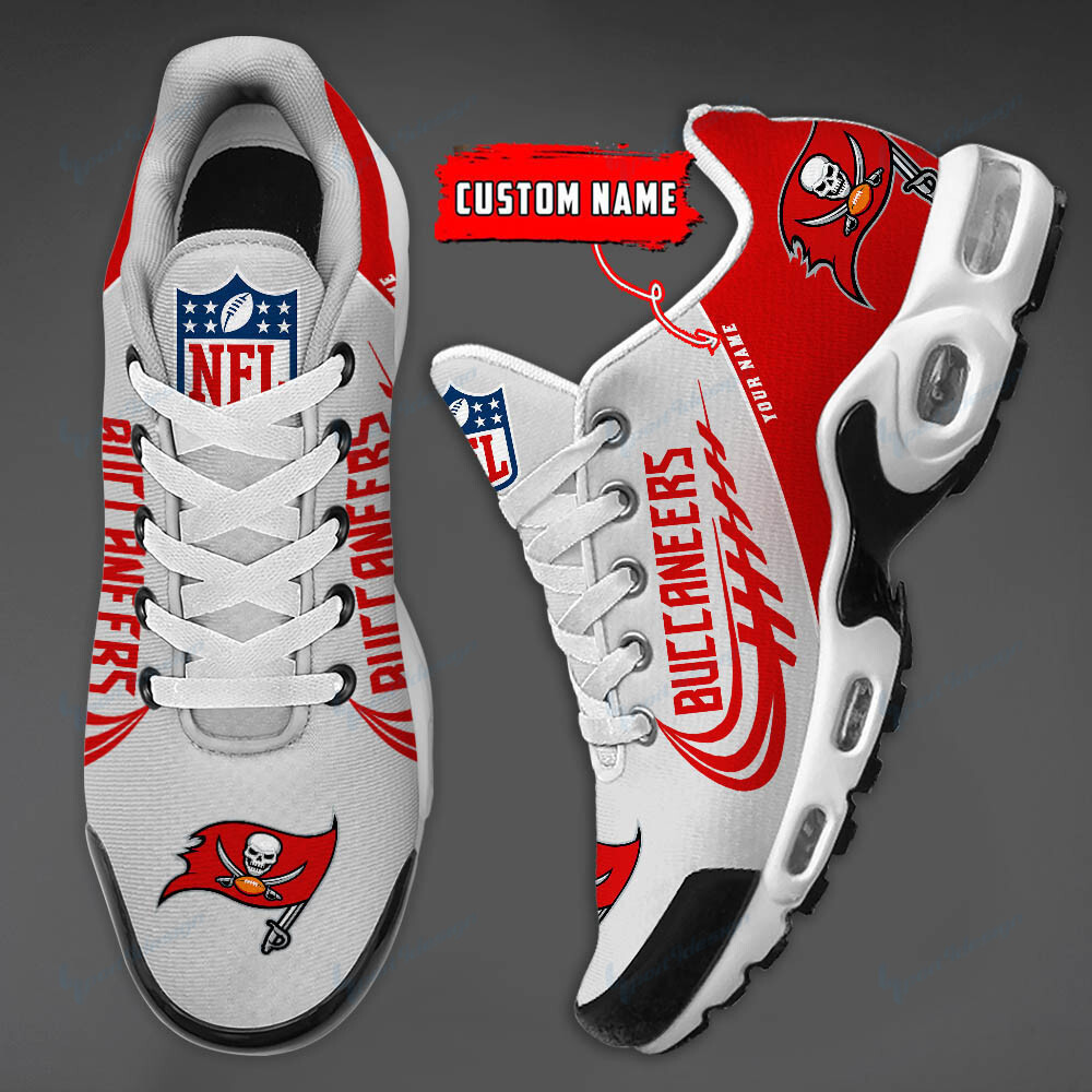 Tampa Bay Buccaneers Personalized Plus T-N Youth Sneakers PBMF500